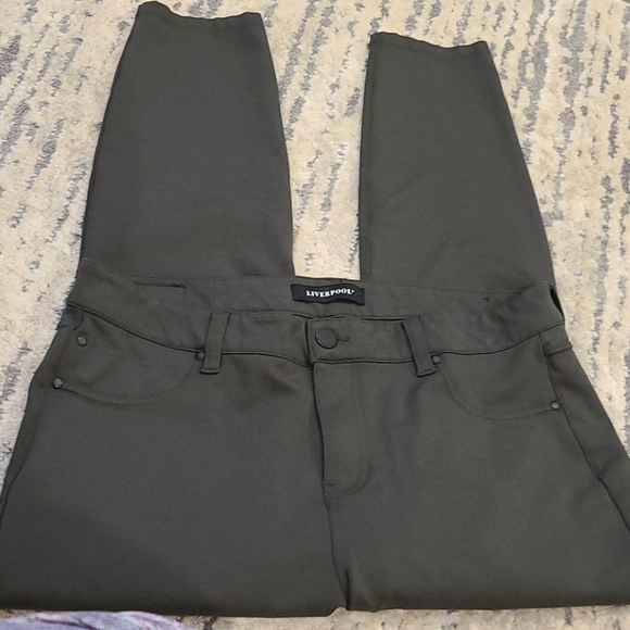 Liverpool high rise dark green jeggings - Picture 4 of 6